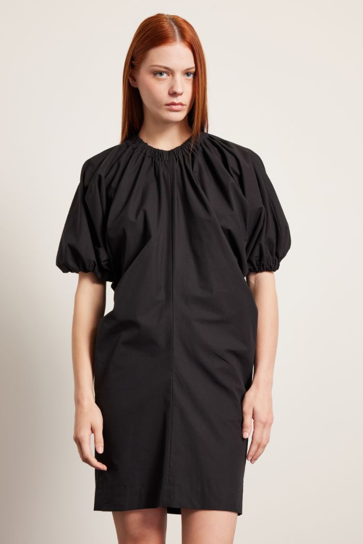 Vestito con maniche a palloncino - NERO - Fashion Market - 2