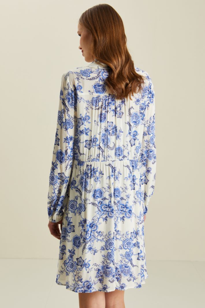 Abito in creponne - PANNA BLU - Fashion Market - 4