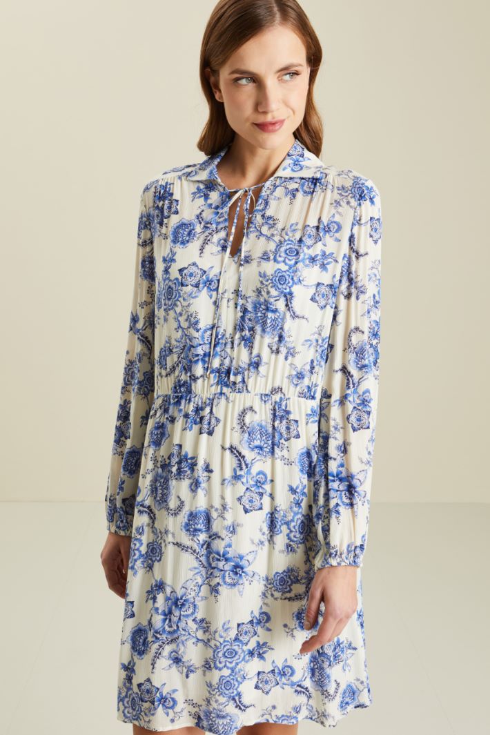 Abito in creponne - PANNA BLU - Fashion Market - 2