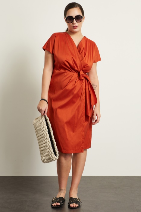 Abito a portafoglio in cotone Fashion Market