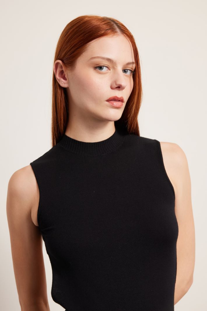 Abito con dettaglio cut out - NERO - Fashion Market - 3