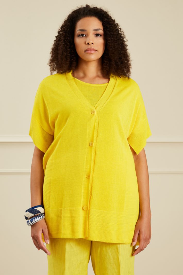 Cardigan in lino Fashion Market - 2