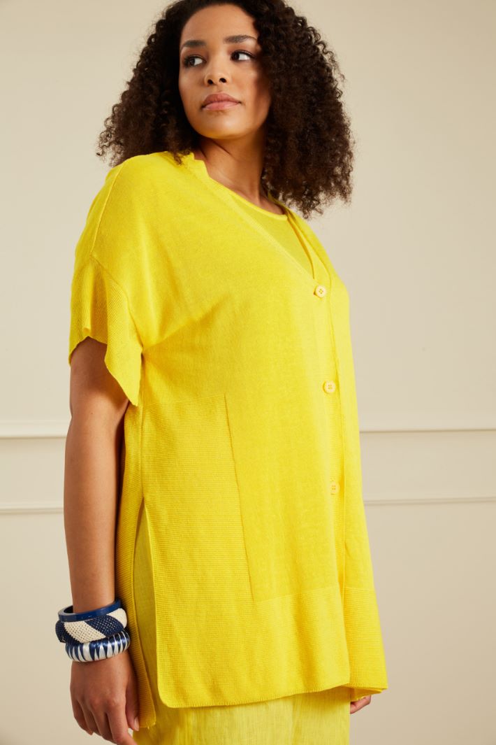 Cardigan in lino Fashion Market - 3