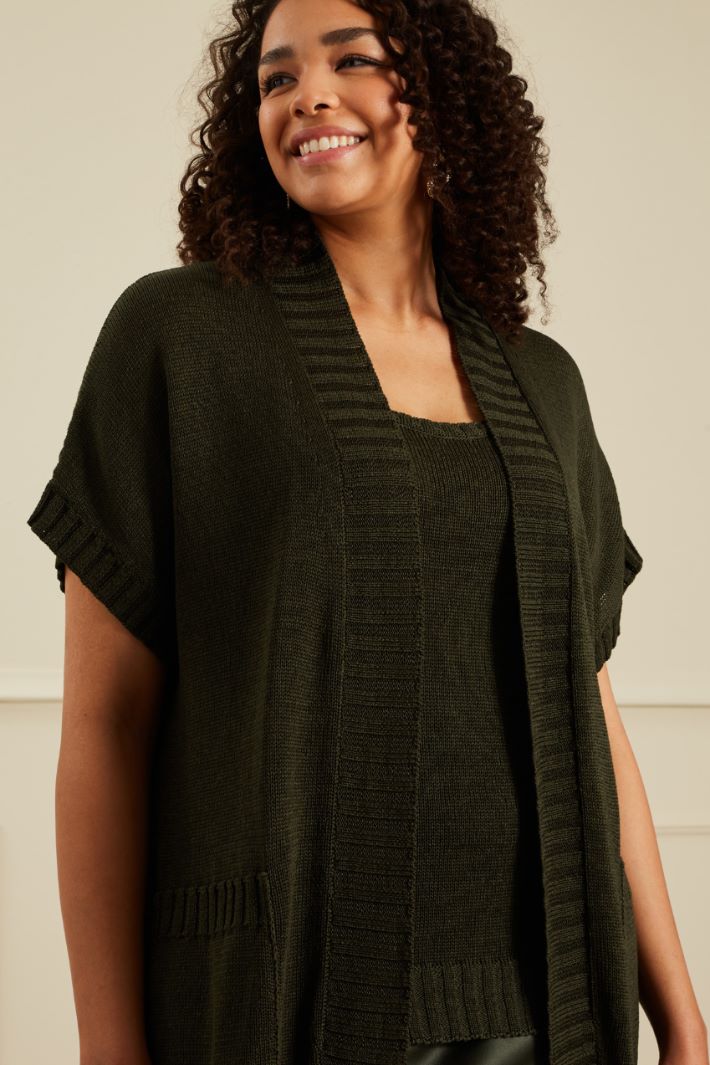 Cardigan con cintura Fashion Market - 3