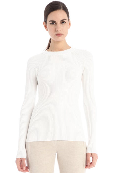 Maglia a coste in viscosa  Fashion Market