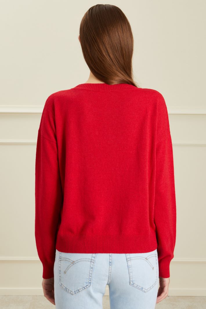 Maglia con intarsio Fashion Market - 4