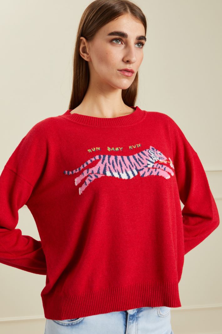 Maglia con intarsio Fashion Market - 2