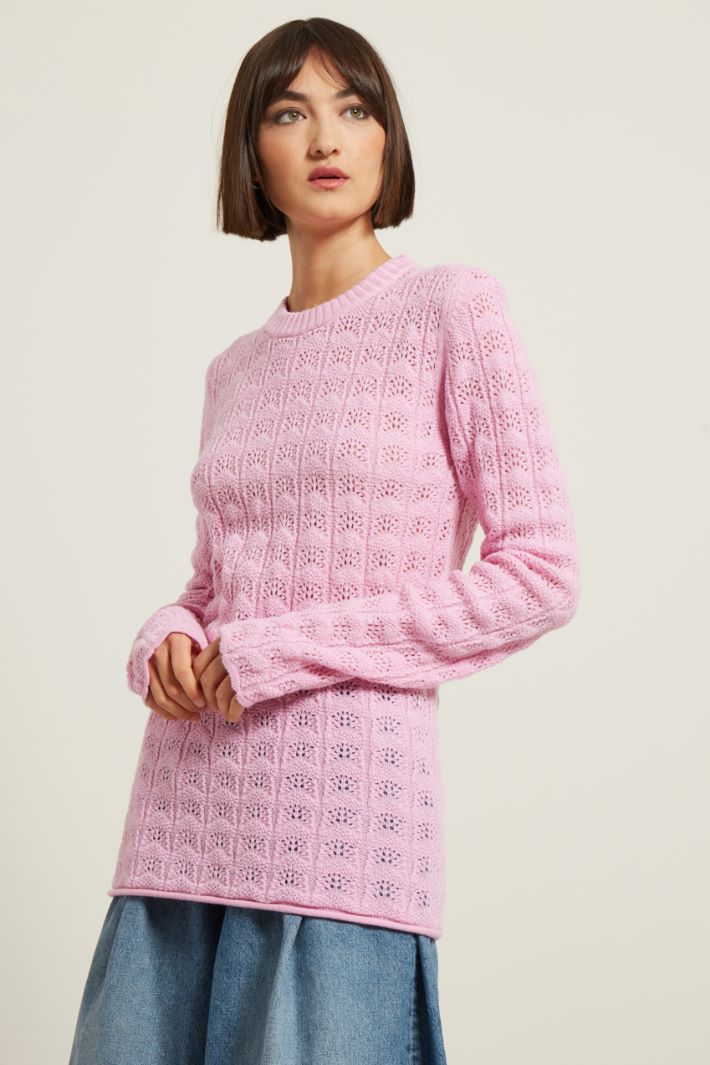 Maglia con motivo traforato Fashion Market - 2