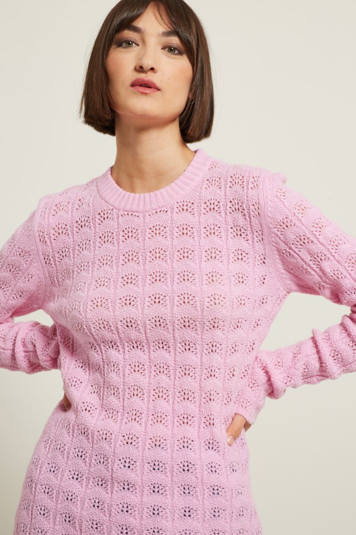 Maglia con motivo traforato Fashion Market - 3