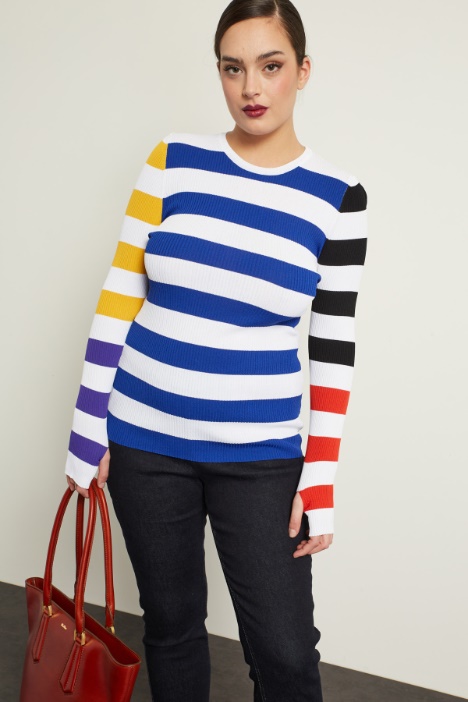 Maglia in viscosa a coste Fashion Market