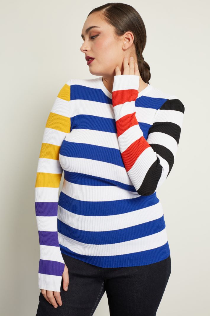 Maglia in viscosa a coste Fashion Market - 3