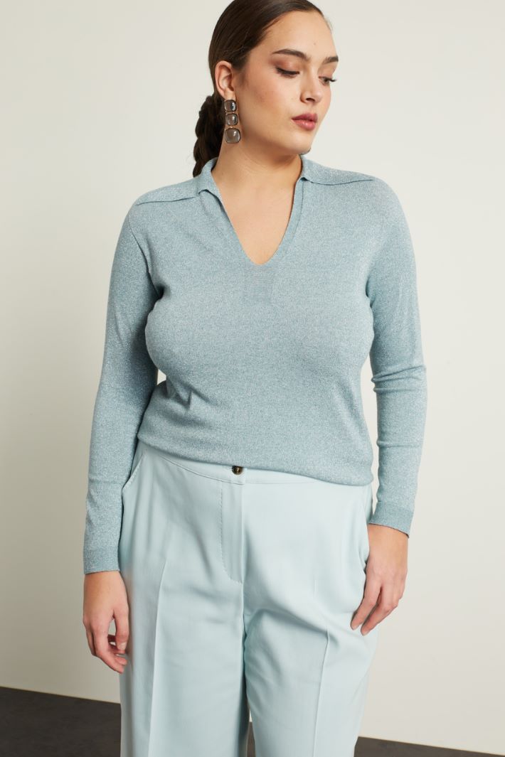 Maglia in viscosa lamè Fashion Market - 2