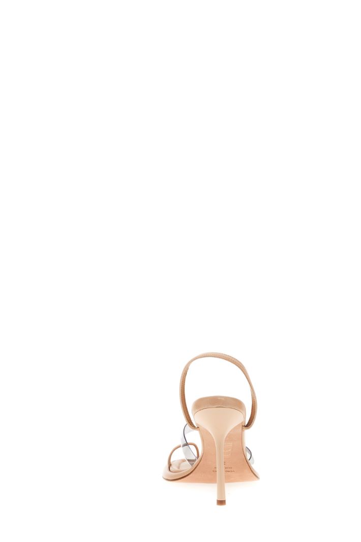 Sandali con dettaglio in PVC - ROSA NUDE - Fashion Market - 4