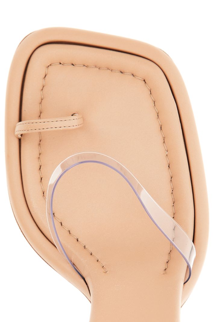 Sandali con dettaglio in PVC - ROSA NUDE - Fashion Market - 5