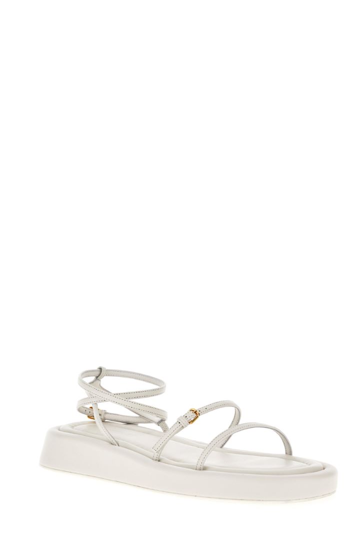 Sandalo con listini - BIANCO - Fashion Market - 2