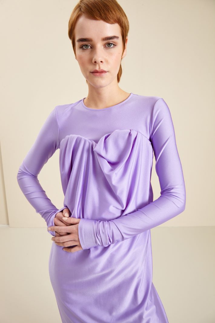 Abito lungo in jersey - GLICINE - Fashion Market - 3