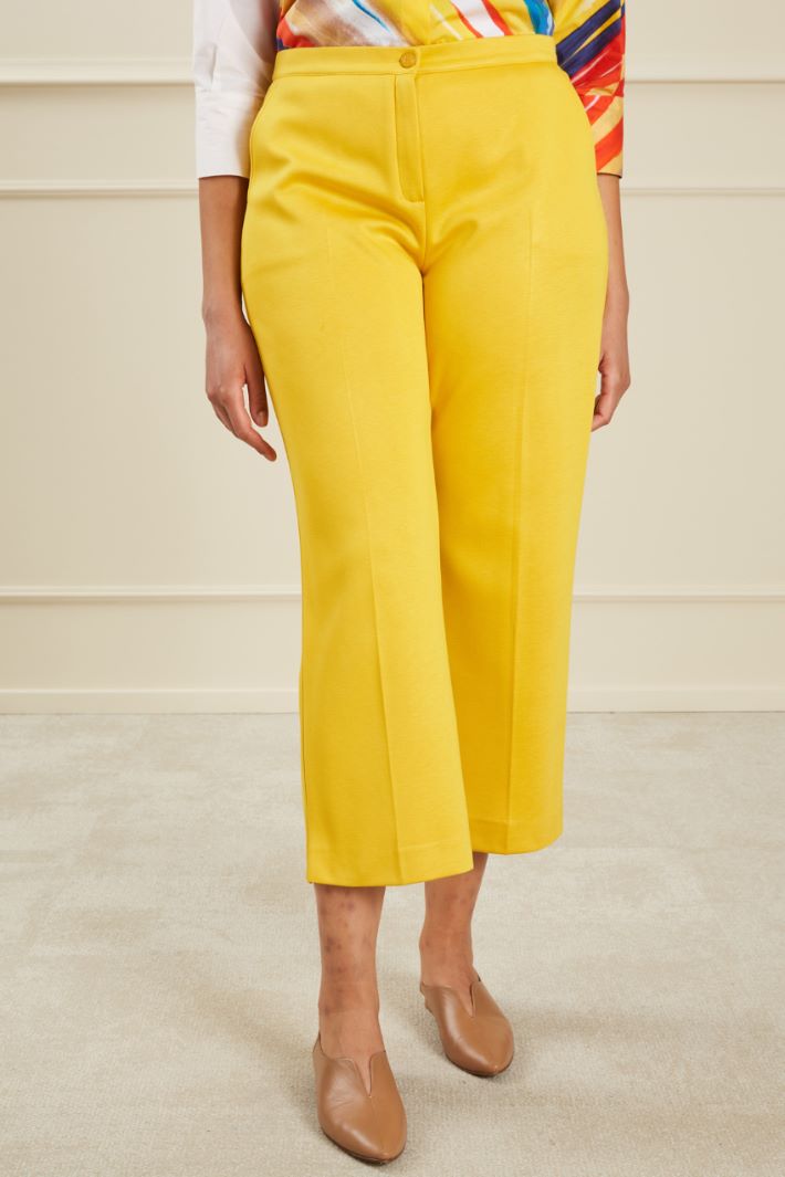 Pantaloni cropped in jersey  Fashion Market - 2