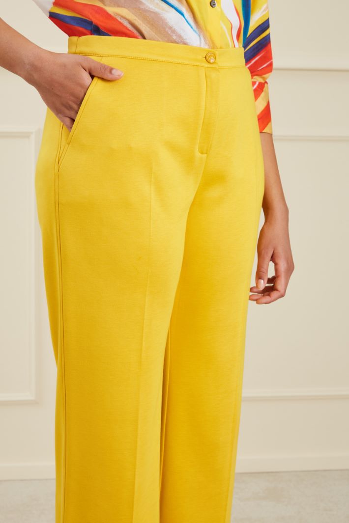 Pantaloni cropped in jersey  Fashion Market - 3