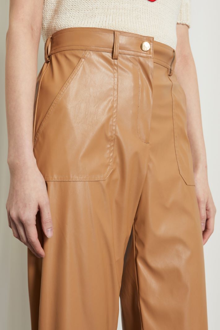 Pantaloni in jersey spalmato Fashion Market - 3