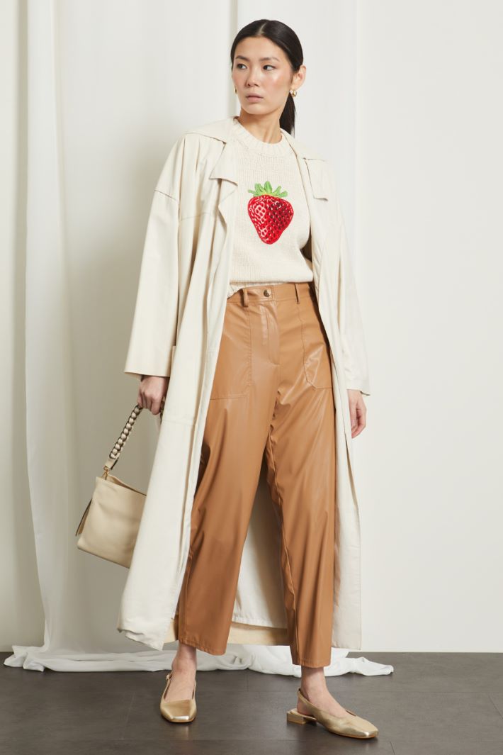 Pantaloni in jersey spalmato Fashion Market