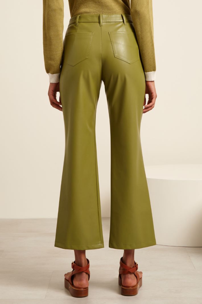 Pantaloni a trombetta - VERDE OLIVA - Fashion Market - 4