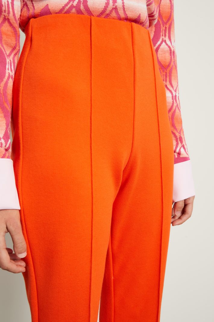 Pantaloni in piquet di cotone Fashion Market - 3