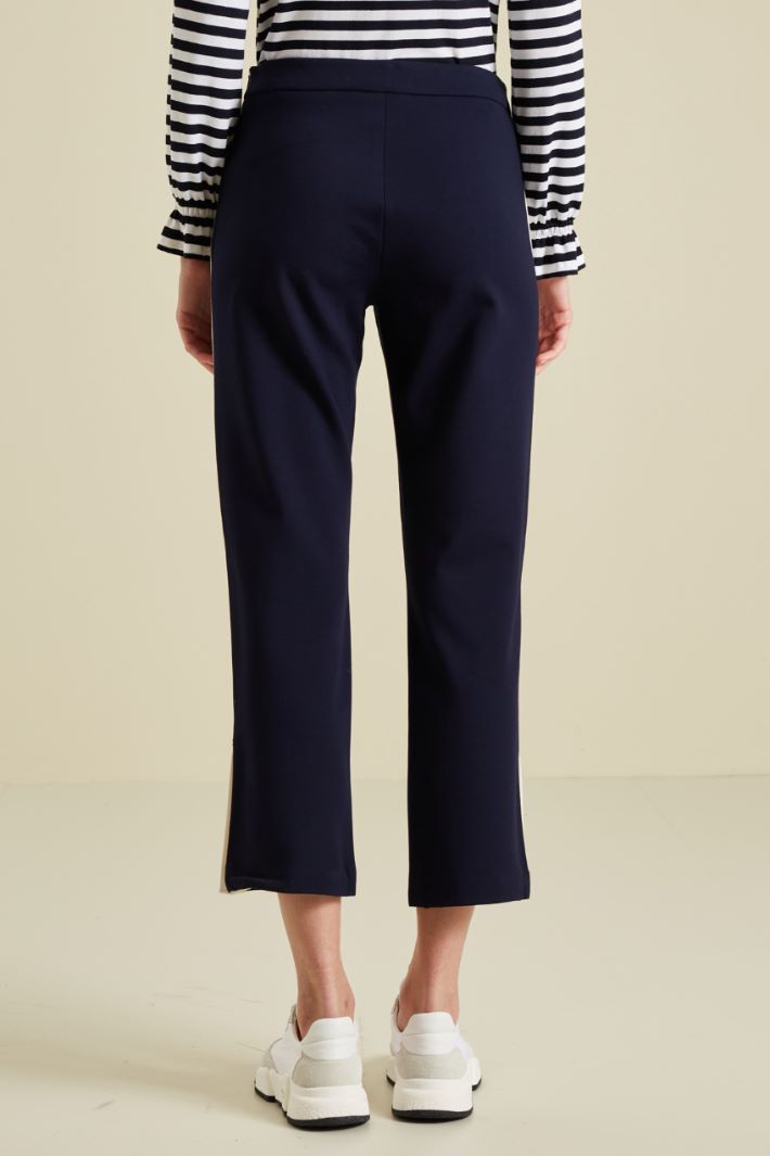 Pantaloni in jersey - BLU BURRO - Fashion Market - 4