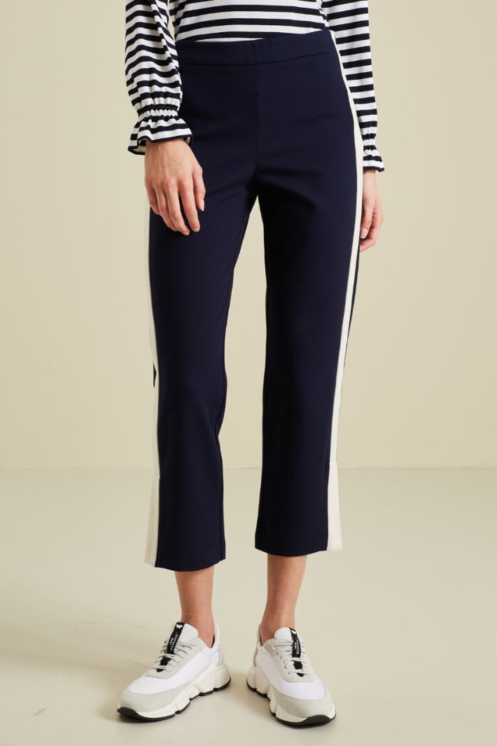 Pantaloni in jersey - BLU BURRO - Fashion Market - 2
