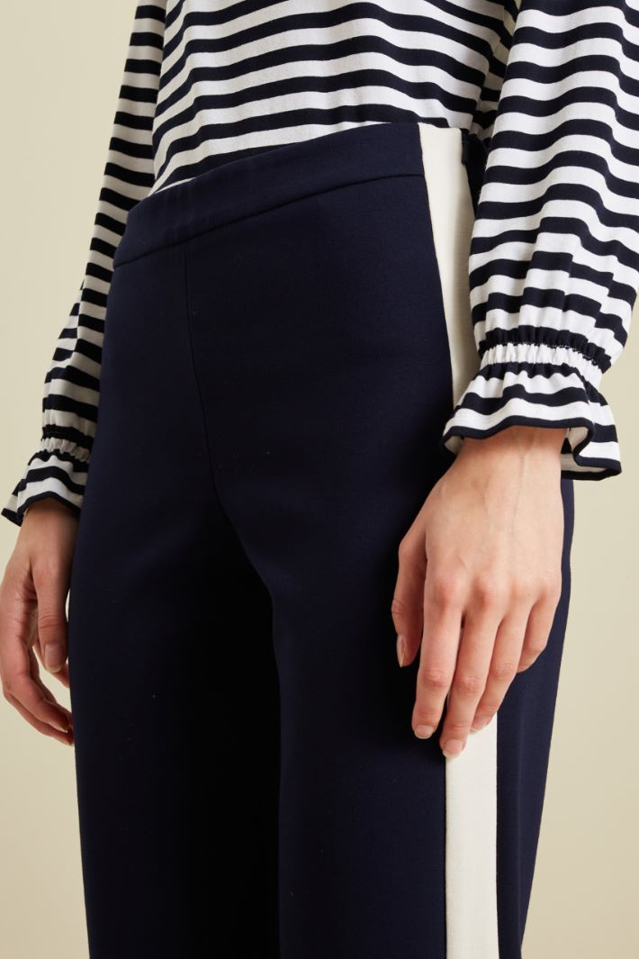 Pantaloni in jersey - BLU BURRO - Fashion Market - 3
