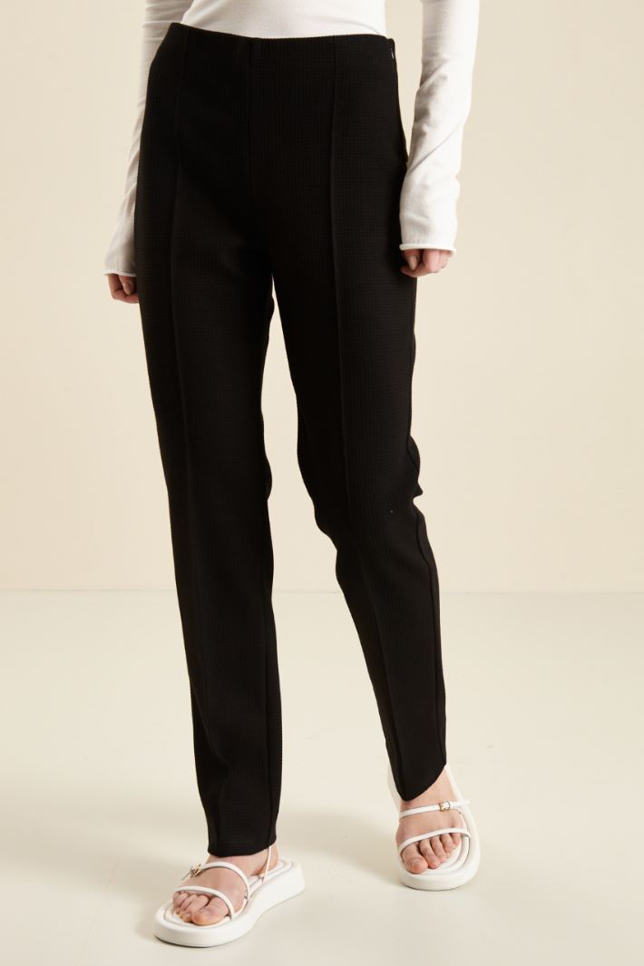 Pantalone in jersey - NERO - Fashion Market - 2