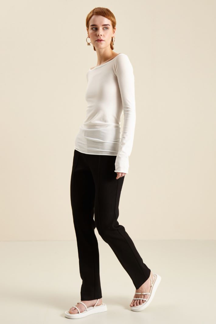 Pantalone in jersey - NERO - Fashion Market