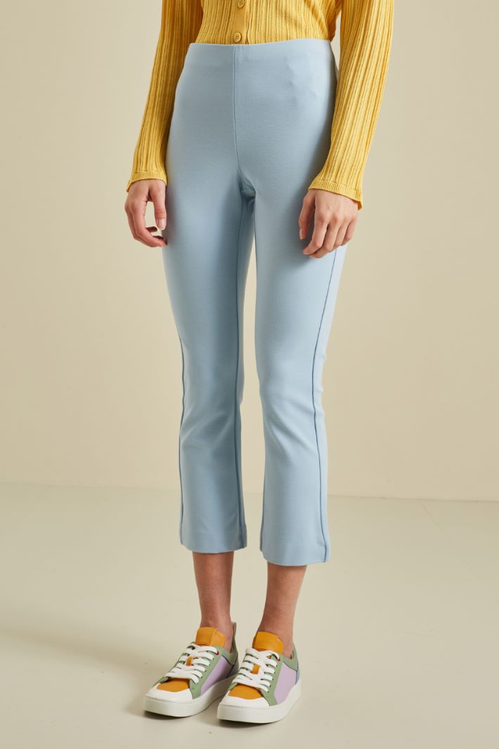 Pantaloni in jersey - AZZURRO CIELO - Fashion Market - 2