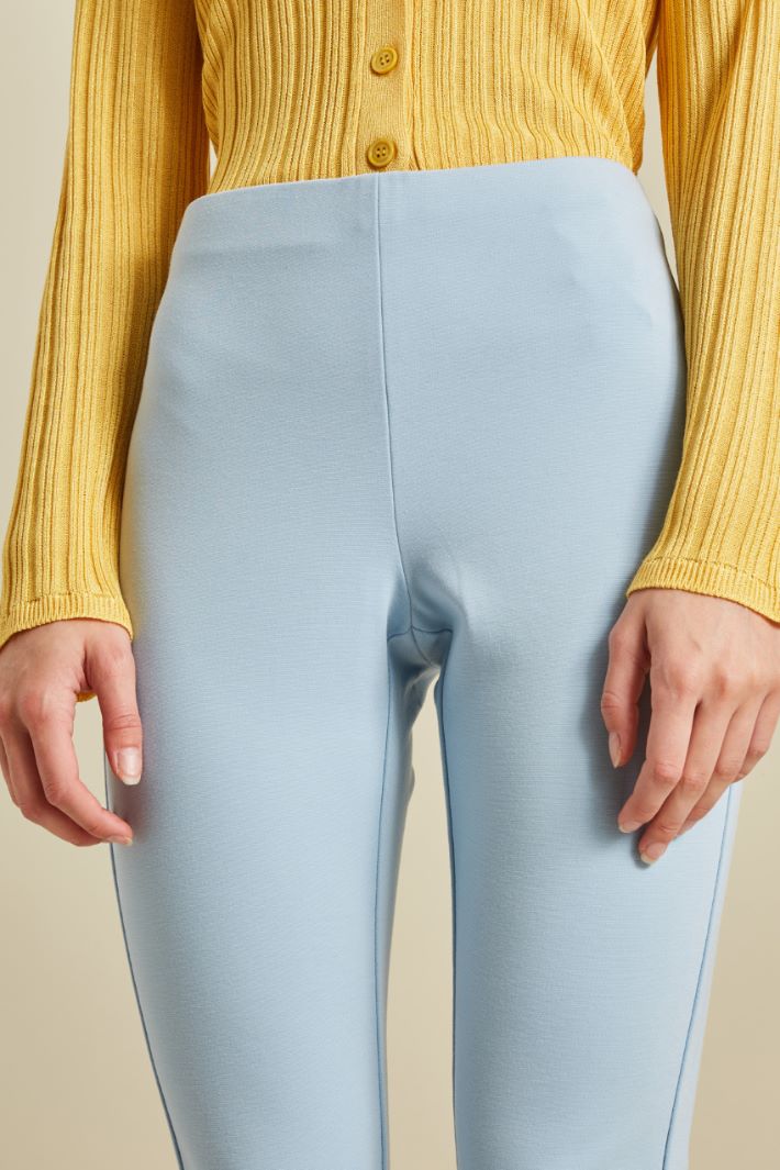 Pantaloni in jersey - AZZURRO CIELO - Fashion Market - 3