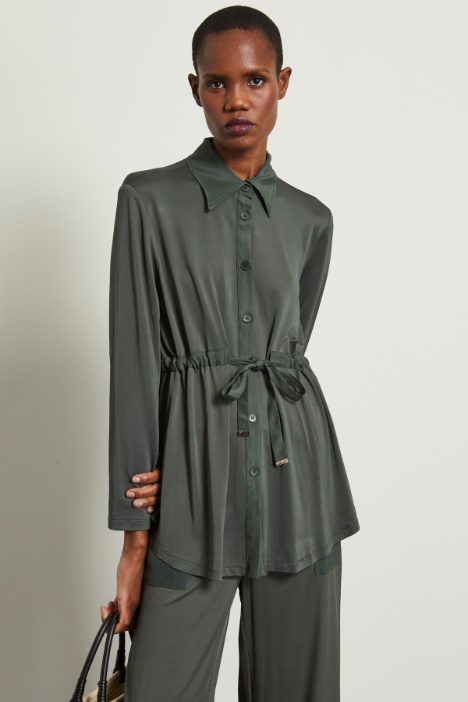 Casacca in jersey con coulisse - Fashion Market