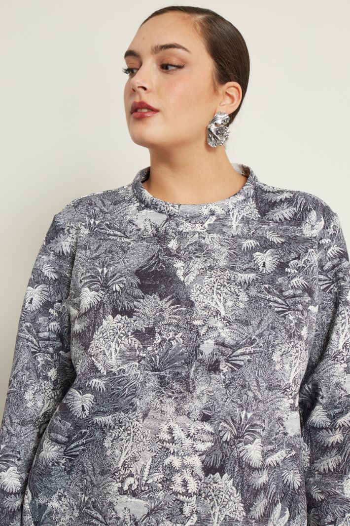 Felpa in jersey stampato Fashion Market - 3