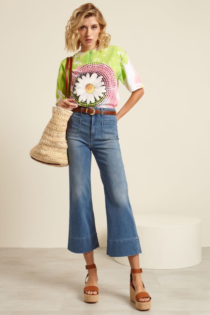 T-shirt con stampa a rilievo Fashion Market