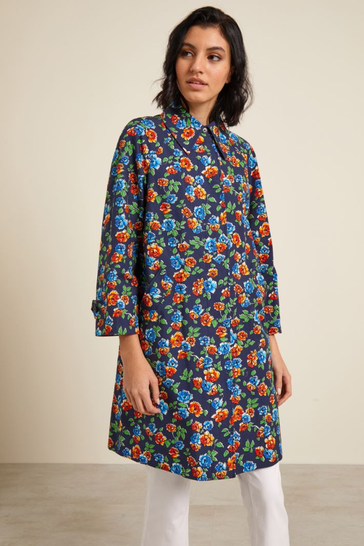 Cappotto monopetto in cotone Fashion Market - 2