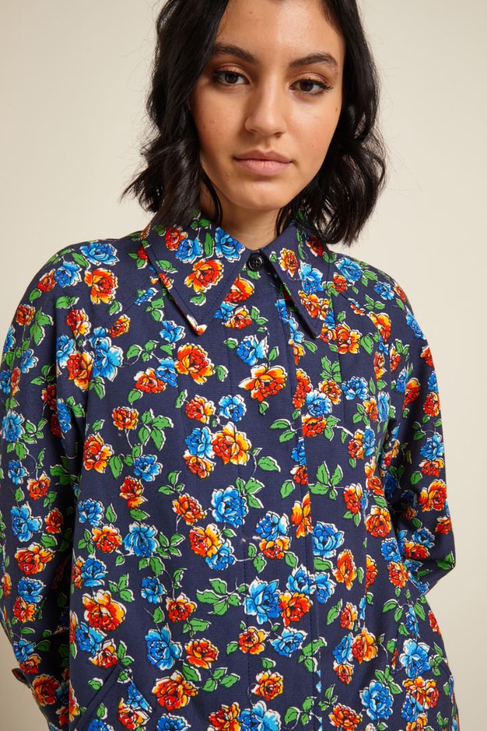Cappotto monopetto in cotone Fashion Market - 3
