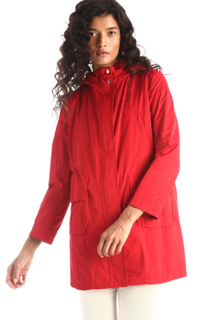 Parka con cappuccio - ROSSO - Fashion Market - 2