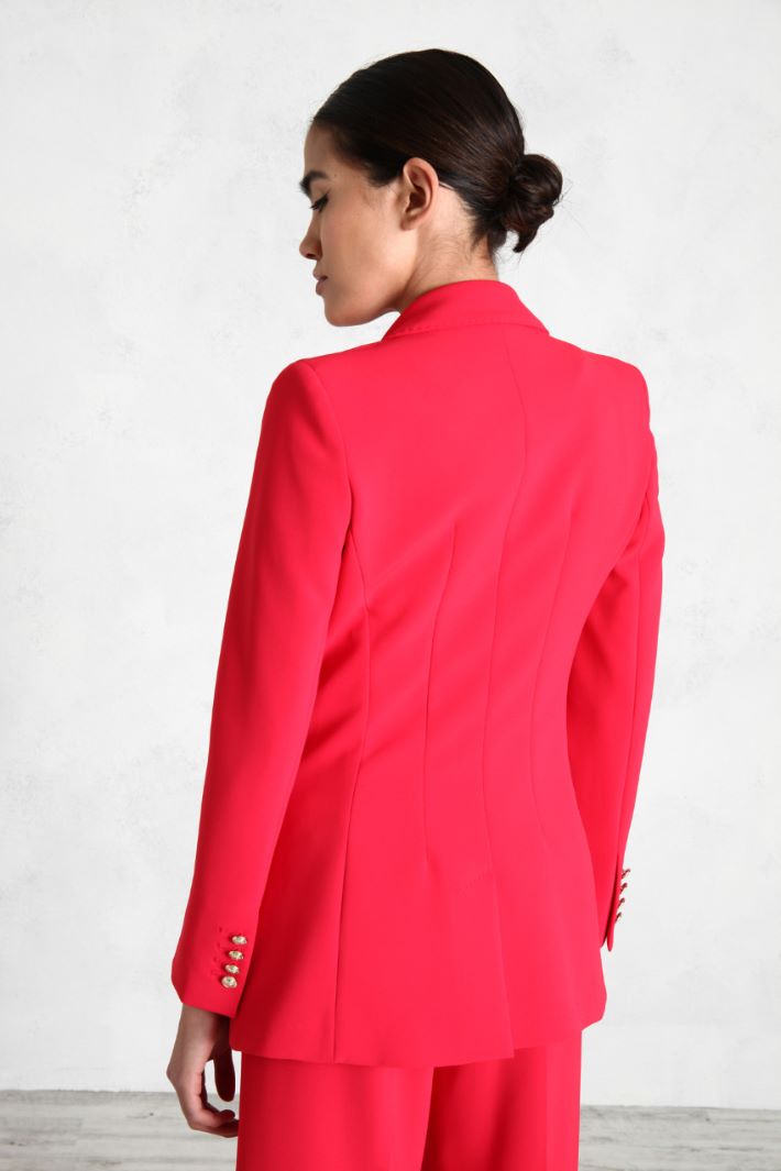 Blazer doppiopetto in cady Fashion Market - 4