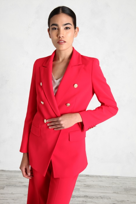 Blazer doppiopetto in cady Fashion Market