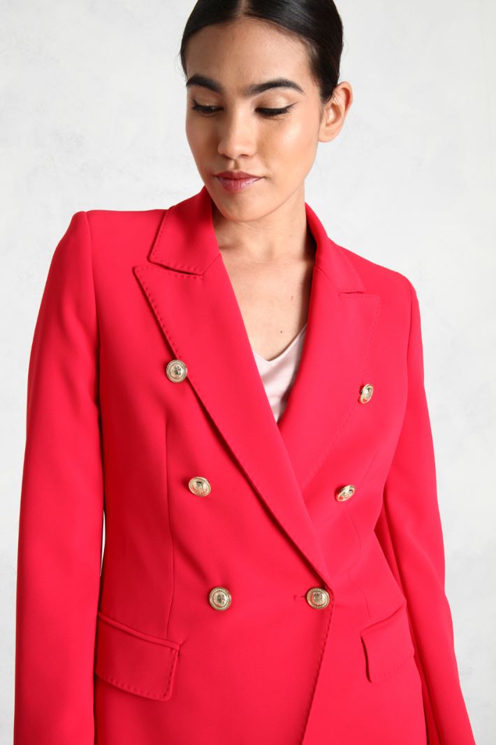 Blazer doppiopetto in cady Fashion Market - 3