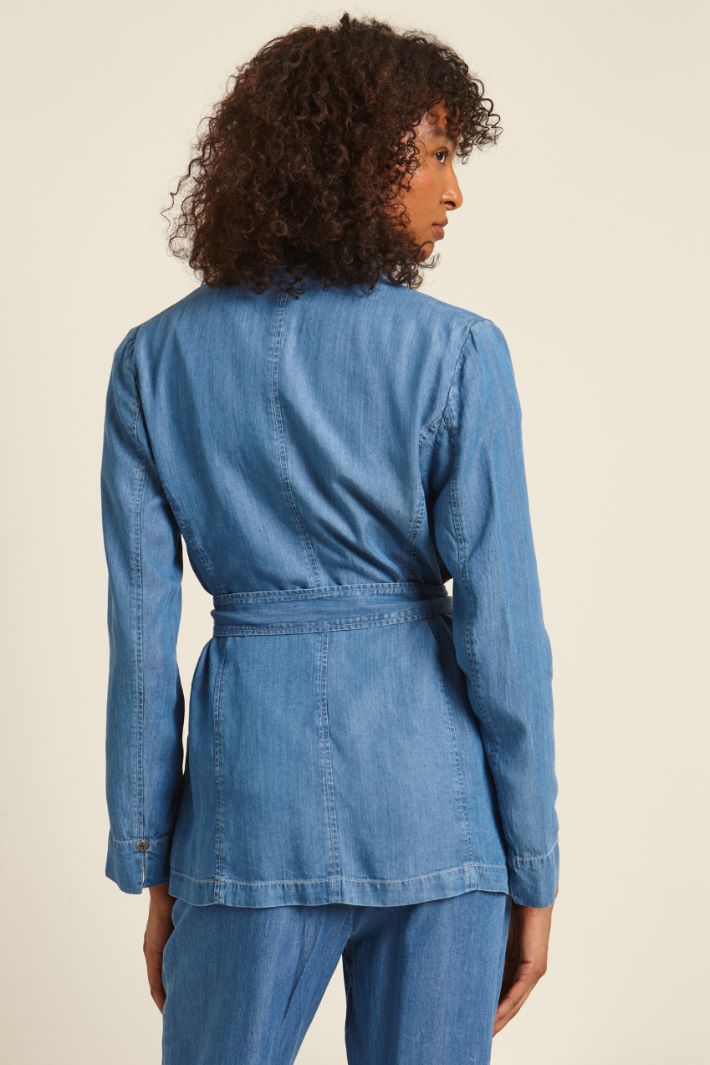 Giacca leggera effetto denim Fashion Market - 4