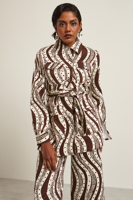 Giacca con cintura Fashion Market