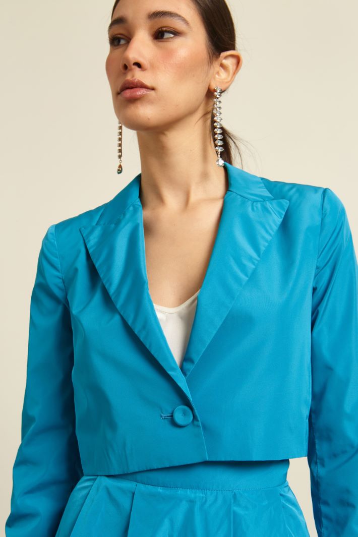 Blazer corto in taffetà Fashion Market - 3