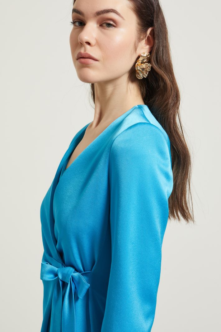 Giacca in raso con nodo Fashion Market - 3