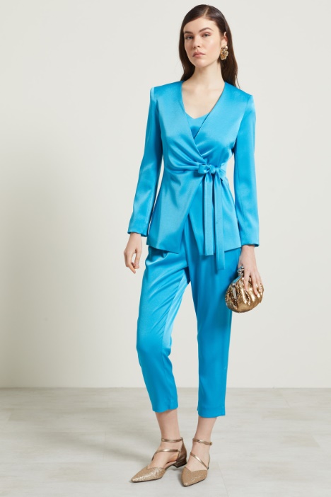 Giacca in raso con nodo Fashion Market