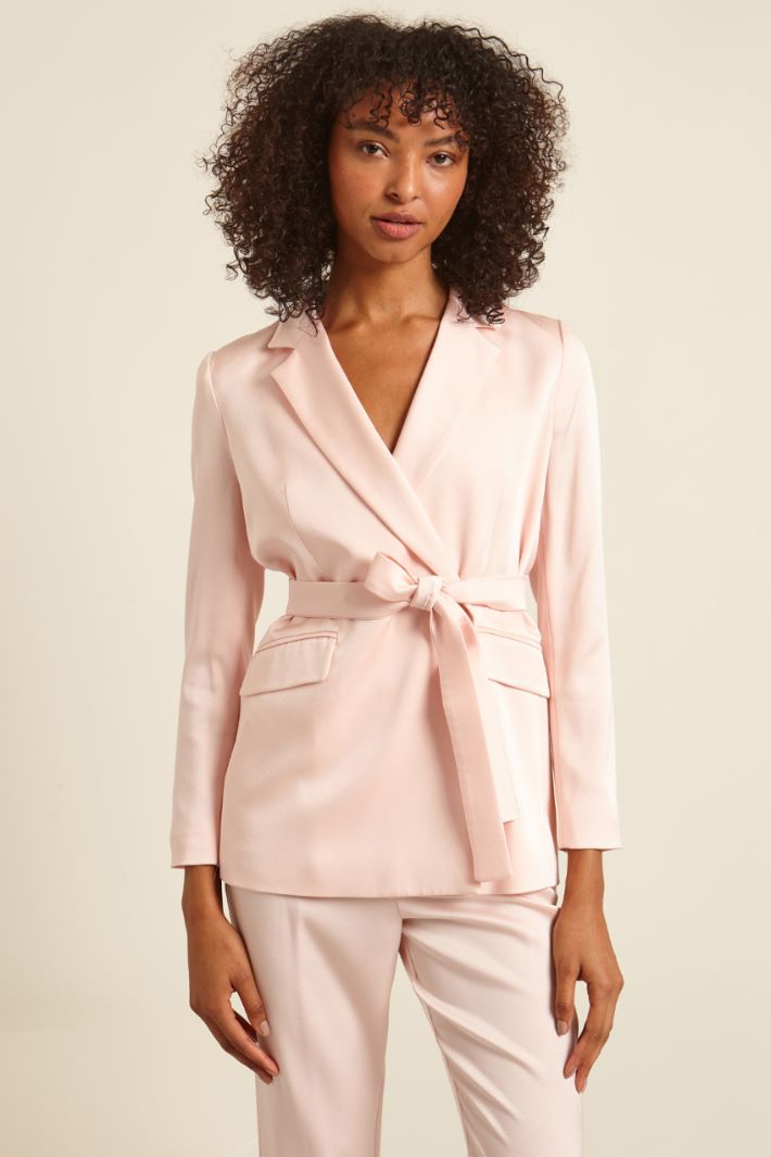 Blazer doppiopetto con cintura Fashion Market - 2