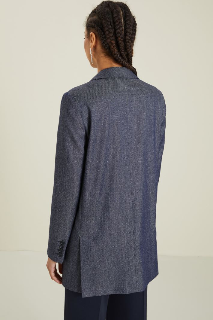 Blazer effetto denim Fashion Market - 4