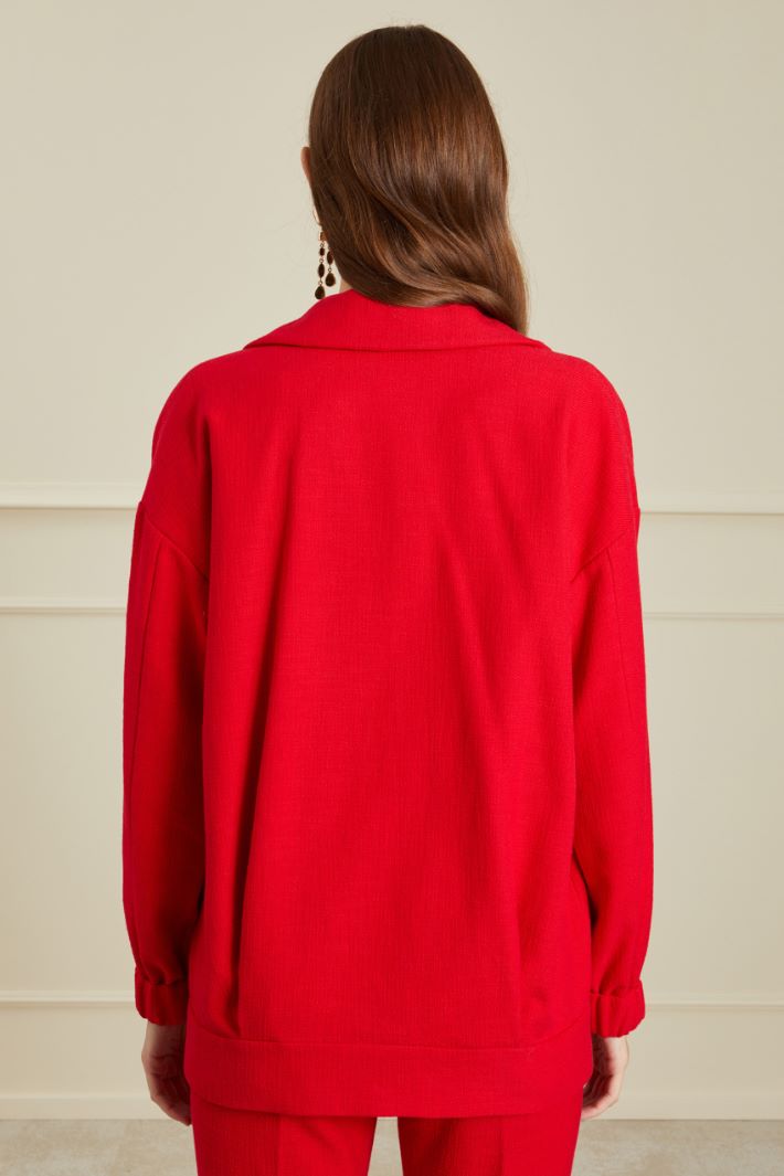 Giacca a uovo - ROSSO - Fashion Market - 4